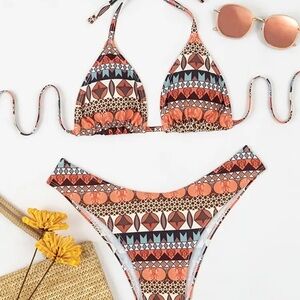 Geometric Pattern Bikini Set
